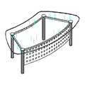 Стол эргономичный 220x118x72.8 / пк-012