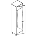 Гардероб средний; высокий; дверца из ДСП; левый 55.2x44.5x213.6 / пз-101