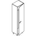 Гардероб средний; высокий; дверца из ДСП; правый 55.2x44.5x213.6 / пз-100