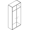 Гардероб широкий, высокий 904x445x2070 / кн-177