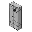 Гардероб 900x400x2190 / Gr-63