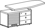 Тумба приставная левая 1800x506x758 / V-412л