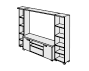 Композиция 2 2800x500x2130 / EDV502