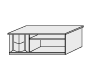 Приставка с повор. баром 1200x480x700 / MNZ193200