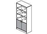 OFFICE KEY Шкаф 900x425x1945 / UOK163