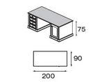 Стол письменный 206 / D295402