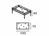 Стол кофейный стекл. 130 / D295056
