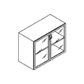 Шкаф  Широкий, низкий; дверцы - стекло в рамке МДФ 90.4x44.5x69.8 / ди-023