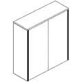 Панели боковые для низких шкафов 45.2x2.5x67.2 / ди-040