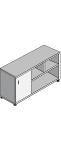 Тумба под оргтехнику левая 120x52x67 / ТЖ205