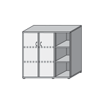 Шкаф 133x46x136 / Исп.17