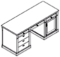 Стол письменный 2-х тумбовый / МР-0047