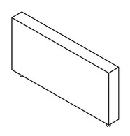 Перегородка низкая 1540х160х795 (искусственная кожа) / SP001/3