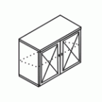 Тумба 2-х дверная под ТВ / ГР 580 ББ