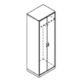 Гардероб без перегородки с вешалкой / дг-009