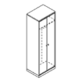 Гардероб без перегородки с вешалкой / пг-007