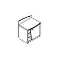 Тумба под холодильник правая / сг-014