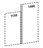 Соединительный элемент на 2 стороны 25x25x1400 / P254L