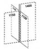 Соединительный элемент на 4 стороны 25x25x1400 / Р45545