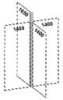 Соединительный элемент на 4 стороны 25x25x1650 / Р44644