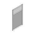 Перегородка комбинированная из ЛДСП 800x28x1400 / ДПК-14/8