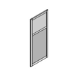 Перегородка комбинированная из ЛДСП 700x28x1700 / ДПК-17/7