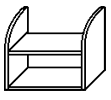 Полка навесная 770x280x683 / ПНС-1