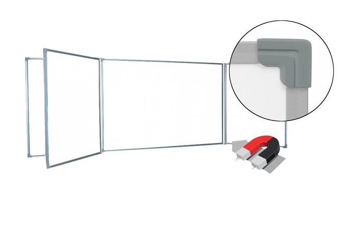 Пятиэлементная магнитно-маркерная доска 100х350 / ПЭ*350Ф
