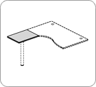 Расширитель стола 450x800x25 / BuTR845