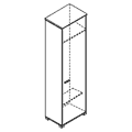 Гардероб узкий 600x400x2094 / сп-373