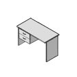 Стол с подвесной тумбой 1200x600x750 / Б-62