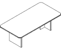 Стол переговорный  Прямоугольный 240x120x75 / ЛИ-0073