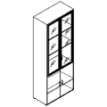 Шкаф комбинированный 800x400x2096 / ак-115