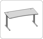 Стол письменный на опорах L39-2 1600x800x750 / FXT1680T39