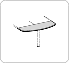 Соединитель столов 1600x600x24 / FKT1600