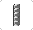 Стеллаж угловой открытый 430x430x1950 / C5C40SC