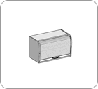 Полка с жалюзи 800x425x450 / FOS080TR