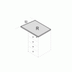 Топ к тумбе 674x500x25 / ОС-25 R