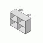 Стеллаж объединяющий 360x1000x750 / ОС-11