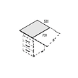 Топ для приставной тумбы 520x700x25 / C-33