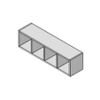 Полка навесная 1014x250x276 / C-59