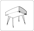 Перегородка боковая 800x400x18 / G100