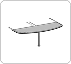 Соединитель столов c кронштейнами 1200x600x715 / A029-D