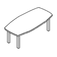 Стол для переговоров 210x105x73.5 / D25 102