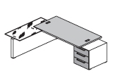 EGO Стол письм с приставкой SX 2605x2000x735 / 117 1209 EB 02 36