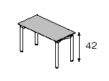 META Столик кофейный 720x720x420 / 53-6M44 CA