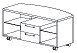 Тумба сервисная 130x62x57 / TA-MSR