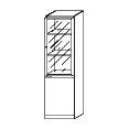 Шкаф 50x47x197.5 / DX4137S