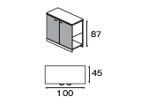 FLECTOR Тумба 1000x450x870 / MBM21