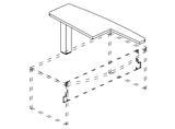 TAO Приставка SX к столу (левая) 1700x600x740 / 137 1906/19/42